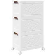 Кутия за съхранение с колела на 3 нива 28 L 48,5x29,5x86 cm