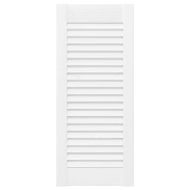 Врати за шкафове Louvred Design 2 бр. бели 69x29,5 cm