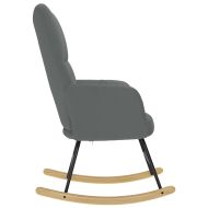 Люлеещ стол, тъмносив, текстил