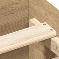 Рамка за легло без матрак дъб артизан 140x200см инженерно дърво