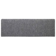 Изтривалки за стълби, самозалепващи се, 30 бр., 65x21x4 см, светлосиви, с правоъгълен кант