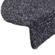 Изтривалки за стълби, самозалепващи се, 30 бр., 56x17x3 см, тъмносиви, полукръгли