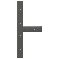 Крака за трапезна маса, Т-образни, 2 бр., антрацит, 80x35x(72-73) см, стомана