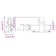 Комплект за плъзгащи се врати за шкафове въглеродна стомана