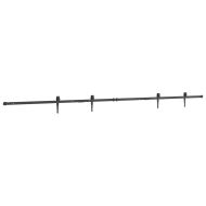 Комплект плъзгащи се врати за шкафове 244 см въглеродна стомана