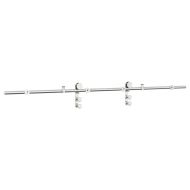 Механизъм за плъзгаща врата 200 см неръждаема стомана сребрист