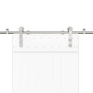 Механизъм за плъзгаща врата 200 см неръждаема стомана сребрист