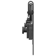 Комплект механизъм за плъзгаща врата, 183 см, стомана, черен