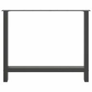 Крака за трапезна маса, антрацит, 2 бр., 90 x (72-73) см, стомана