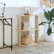 Библиотека 3 рафта сонома дъб 60x30x80 см инженерно дърво