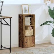 Библиотека, старо дърво, 31x24x77 см, инженерно дърво