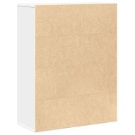 Библиотека, бяла, 60x24x76,5 см, инженерно дърво
