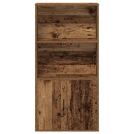 Библиотека, старо дърво, 60x24x120 см, инженерно дърво