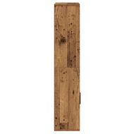 Библиотека, старо дърво, 60x24x120 см, инженерно дърво