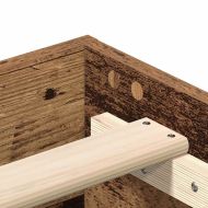 Рамка за легло без матрак старо дърво 150x200см инженерно дърво