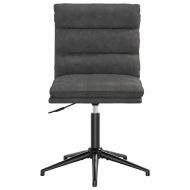 Tрапезни столове, 4 бр, черни, изкуствена кожа