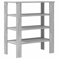 Рафт за обувки Grey Sonoma 61x32x70 cm Изработена дървесина