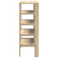 Етажерка за обувки, дъб сонома, 61x32x87,5 см, инженерно дърво