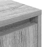 Нощен шкаф с LED осветление Grey Sonoma 38x34x65 cm