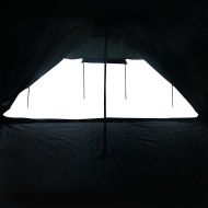 Семейна типи палатка 8 души бял затъмняващ плат водоустойчив