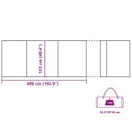 Camping Windbreak Green 490x123 cm Водоустойчив