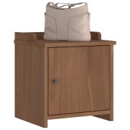 vidaXLL Пейка за антре SANDNES 45x40x50 cm масивна дървесина бор