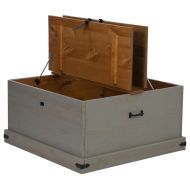 Скрин за съхранение HALDEN сива 91x91x47 cm бор