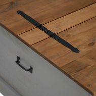 Скрин за съхранение HALDEN сива 91x91x47 cm бор