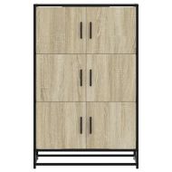 Висока дъска Сонома дъб 68x35x106,5 cm Обработено дърво и метал