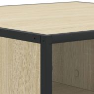 Масичка за кафе Сонома дъб 80x80x30 cm Обработено дърво и метал