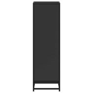 Шкаф за книги Черен 33,5x33x107,5 cm Инженерна дървесина