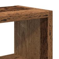 стенна етажерка от старо дърво 45x16x45 cm Инженерна дървесина