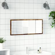 LED огледало за баня опушен дъб 100x8,5x37 cm