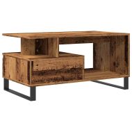 Масичка за кафе от старо дърво 90x49x45 cm Инженерна дървесина