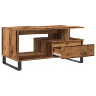 Масичка за кафе от старо дърво 90x49x45 cm Инженерна дървесина