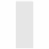 Стелаж за книги с възможност за подреждане в бяло 30x30x80 cm