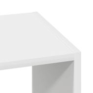 Стелаж за книги с възможност за подреждане в бяло 30x30x80 cm