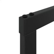 Стойка за дърва за огрев черна 110x30x61 cm стомана