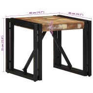 Масичка за кафе Multicolour Масивна дървесина Reclaimed