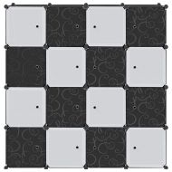 Органайзер за съхранение на кубчета с 16кубчета и висящи пръчки