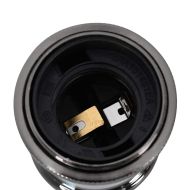 Лампи 2 бр. лъскави черни E27