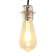 Лампи 2 бр. сатениран никел E27