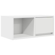 ТВ шкафове, 2 бр, бели, 60x31x25,5 см, инженерно дърво
