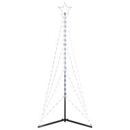 LED коледна елха 363 светодиода студено бяло 182 см