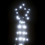 LED коледна елха 363 светодиода студено бяло 182 см