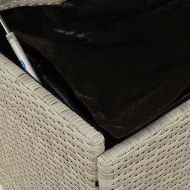 Градинска кутия за съхранение с колела Светло сиво