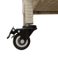 Градинска кутия за съхранение с колела Светло сиво