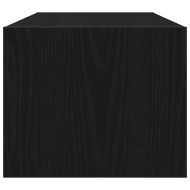 ТВ шкаф Черен дъб 80x31x25,5 cm Инженерна дървесина