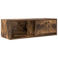 ТВ шкафове 2 бр Опушен дъб 80x31x25,5 см инженерно дърво