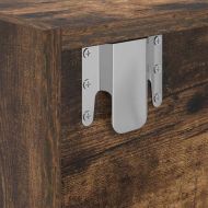 ТВ шкафове 2 бр Опушен дъб 80x31x25,5 см инженерно дърво
